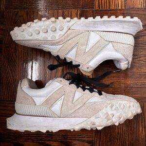 New Balance Staud White and Cream Sneakers Men’s US5.5 Wmn’s US7